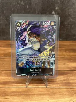 One Piece TCG Rob Lucci EB04-048 SR - Alt Art - Adventure on Kamis Island NM+ - Image 1