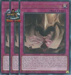 Yugioh! 3x Songs of the Dominators RA05-EN081 Ultimate Rare 1st Ed NM - Image 1