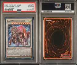 Baronne de Fleur EN051 - PSA 10 - Maze of Memories - Yugioh Card - Image 1