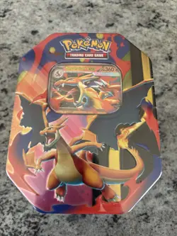 Pokemon TCG Mega Charizard Tin Charizard Promo Booster 50 Cards English 2026 - Image 1