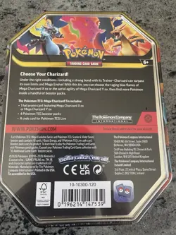 Pokemon TCG Mega Charizard Tin Charizard Promo Booster 50 Cards English 2026 - Image 2