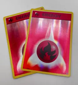 Fire Energy 92/108 Reverse Holo x2 2x Pokemon Card 2016 Evolutions LP - Image 1