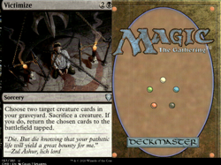 Magic the Gathering (mtg): CMR: 3X Victimize (3 cards NM) - Image 1