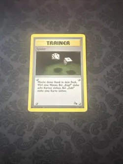 Pokemon Gambler Trainer Card Fossil Set 60/62 Common German Spieler - Image 1