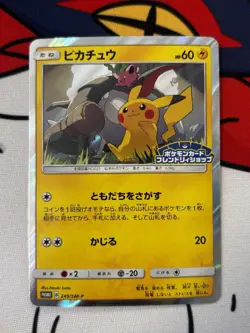 Pokemon Pikachu Pokemon Card Friendly Shop Japanese Holo Promo 249/SM-P - Image 1