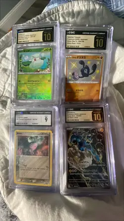Lot of 4 CGC graded Cards, 3 Pristine, 1 Grade 9 - Image 1