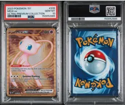 PSA 10 GEM MINT Mew Ex 205/165 Gold METAL 151 UPC PROMO Pokemon Card - Image 3