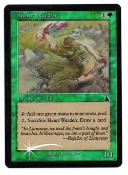 Magic the Gathering MTG Card: Heart Warden FOIL 108/143 Urza's Destiny! NM - Image 1