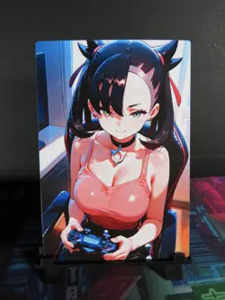 Marnie Pokemon Trainer Custom Art Card NM Anime Sexy Waifu Collectible - Image 1
