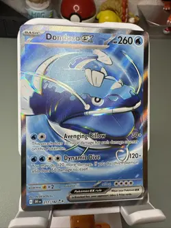 Pokemon Dondozo EX Destined Rivals Full Art Ultra Rare TCG Card 211/182 SV10 - Image 3