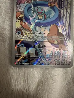 Pokemon TCG Squirtle Stellar Crown Illustration Card 148/142 Near Mint - Image 2