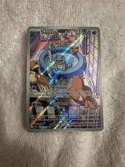 Pokemon TCG Squirtle Stellar Crown Illustration Card 148/142 Near Mint - Image 4