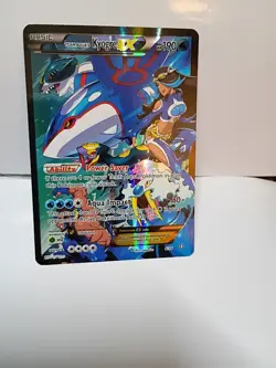Pokemon Team Aqua's Kyogre EX Ultra Rare Holo Full Art Card 6/34 Double Crisis - Image 1