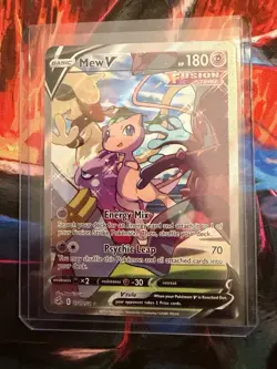 Pokemon Mew v Holo Alternative Art Ultra Rare TCG Fusion Strike Card 251/264 - Image 3