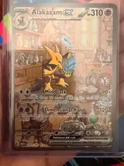 Pokemon TCG Alakazam EX 151 Holo Card Scarlet & Violet 201/165 - Image 1
