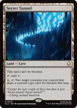 ~ Secret Tunnel ~ NM ~ MTG: Avatar ~ MTG ~ - Image 1