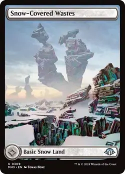 ~ Snow-Covered Wastes (0309) ~ NM Foil ~ Modern Horizons 3 ~ MTG ~ - Image 1