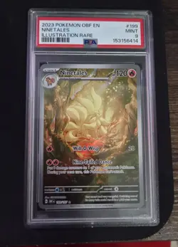 Ninetales #199 2023 Obsidian Flames IR PSA 9 Pokemon Card - Image 1