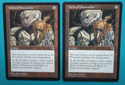 Magic the Gathering MTG Tempest HELM OF POSSESSION X 2 LP/EX R 1997 Nice! - Image 1