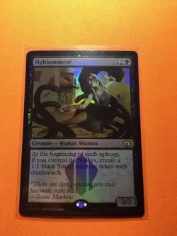 MTG Magic The Gathering Ophiomancer LP Foil MH3 Rare Black Shaman - Image 1