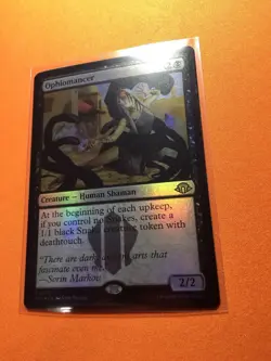 MTG Magic The Gathering Ophiomancer LP Foil MH3 Rare Black Shaman - Image 2