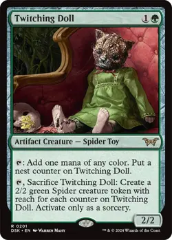 Twitching Doll 201 R Duskmourn: House of Horror Magic: The Gathering Foil NM/M - Image 2