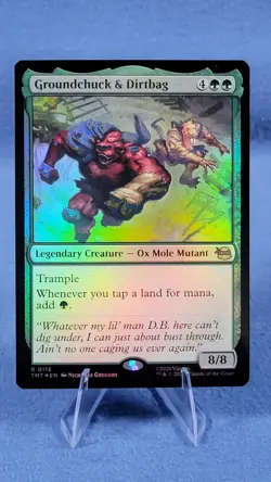 FOIL Groundchuck and Dirtbag - Teenage Mutant Ninja Turtles - MtG- NM - Image 1