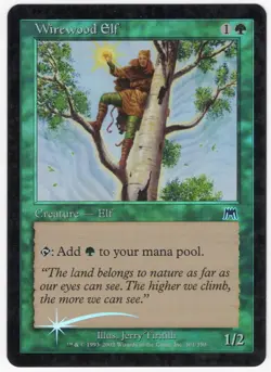 Wirewood Elf 2002 Onslaught FOIL Green Common Creature MTG NM AZ1 - Image 1
