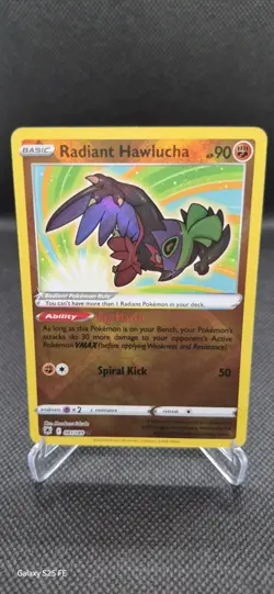 Pokemon Card Radiant Hawlucha 081/189 Radiant Rare Holo Astral Radiance TCG - Image 1
