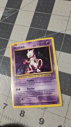 Pokemon Mewtwo Evolutions Cracked Ice Holo Rare 51/108 NM - Image 2
