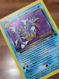 Dark Gyarados 8/82 Holo Team Rocket Prerelease Promo Pokemon Card - MP - Image 2