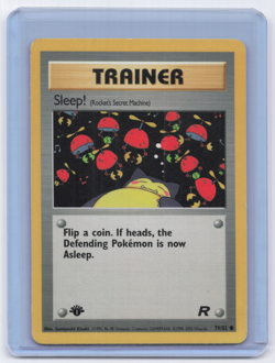 Sleep! 79/82 Common Team Rocket Pokemon 1st Edition NM - Image 1