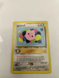 Igglybuff 40/75 2001 Neo Discovery Pokemon Card Vintage WOTC Uncommon - Lp/Vlp - Image 2