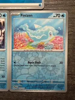 2024 POKEMON 2 REV HOLO PALAFI 060/167 & FINIZEN 059/167 + NON HOLO WATER ENERGY - Image 3