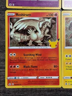 POKEMON RARE HOLO RESHIRAM 002/025 ZEKROM 101/02 COSMOG 013/025 XERNEAS 012/025 - Image 4