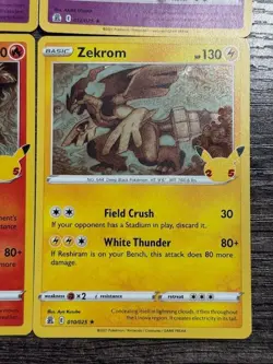 POKEMON RARE HOLO RESHIRAM 002/025 ZEKROM 101/02 COSMOG 013/025 XERNEAS 012/025 - Image 5