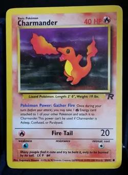 Pokemon TCG-Charmander #50/82-Team Rocket-German Excellent - Image 1