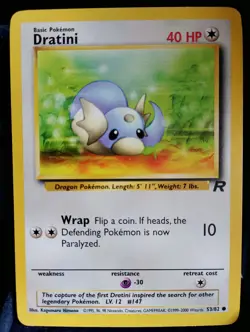 Pokemon TCG Dratini 53/82 Team Rocket English NM - Image 1