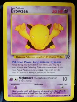Pokemon TCG Drowzee 54/82 Team Rocket English NM - Image 1