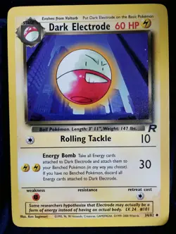 Pokemon TCG-Dark Electrode #34/82 Team Rocket - English NM - Image 1