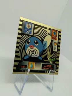 Pokemon - Poliwag No. D181 - Japanese - Holo - Amada - Super DX - Sticker - Image 2