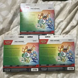 Pokemon TCG First Partner Illustration Collection S1 Promo Oversized 3 Box - Image 2