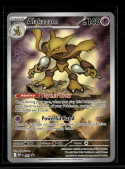 Pokemon 2025 Scarlet & Violet Mega Evolution Alakazam #MEP EN 009 - Image 1