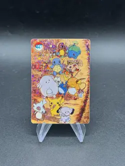 Pikachu Cubone Holo Pokemon Vintage Pocket Monsters Vending Prism Sticker 447 - Image 1