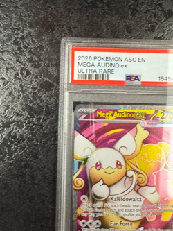 2026 POKEMON ASCENDED HEROES EN MEGA AUDINO ex ULTRA RARE #253 💎 PSA 9 - Image 3