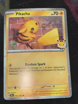 Pikachu 051/162 Pokemon Day 2026 30th Anniversary Stamped Promo Pokemon - Image 1