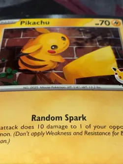 Pikachu 051/162 Pokemon Day 2026 30th Anniversary Stamped Promo Pokemon - Image 4