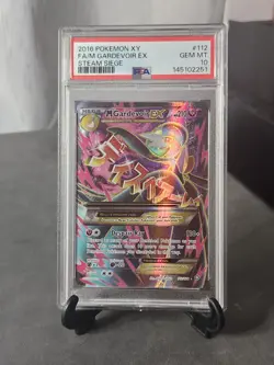 2016 POKEMON XY STEAM SIEGE #112 FULL ART/M GARDEVOIR EX PSA 10 - Image 1