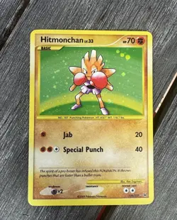 Hitmonchan 129/127 Pokemon Platinum Holo Secret Rare Reprint 2009 NM - Image 1
