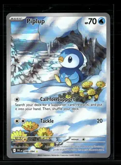 Pokemon 2025 Scarlet & Violet Phantasmal Flames Piplup #98/94 - Image 1
